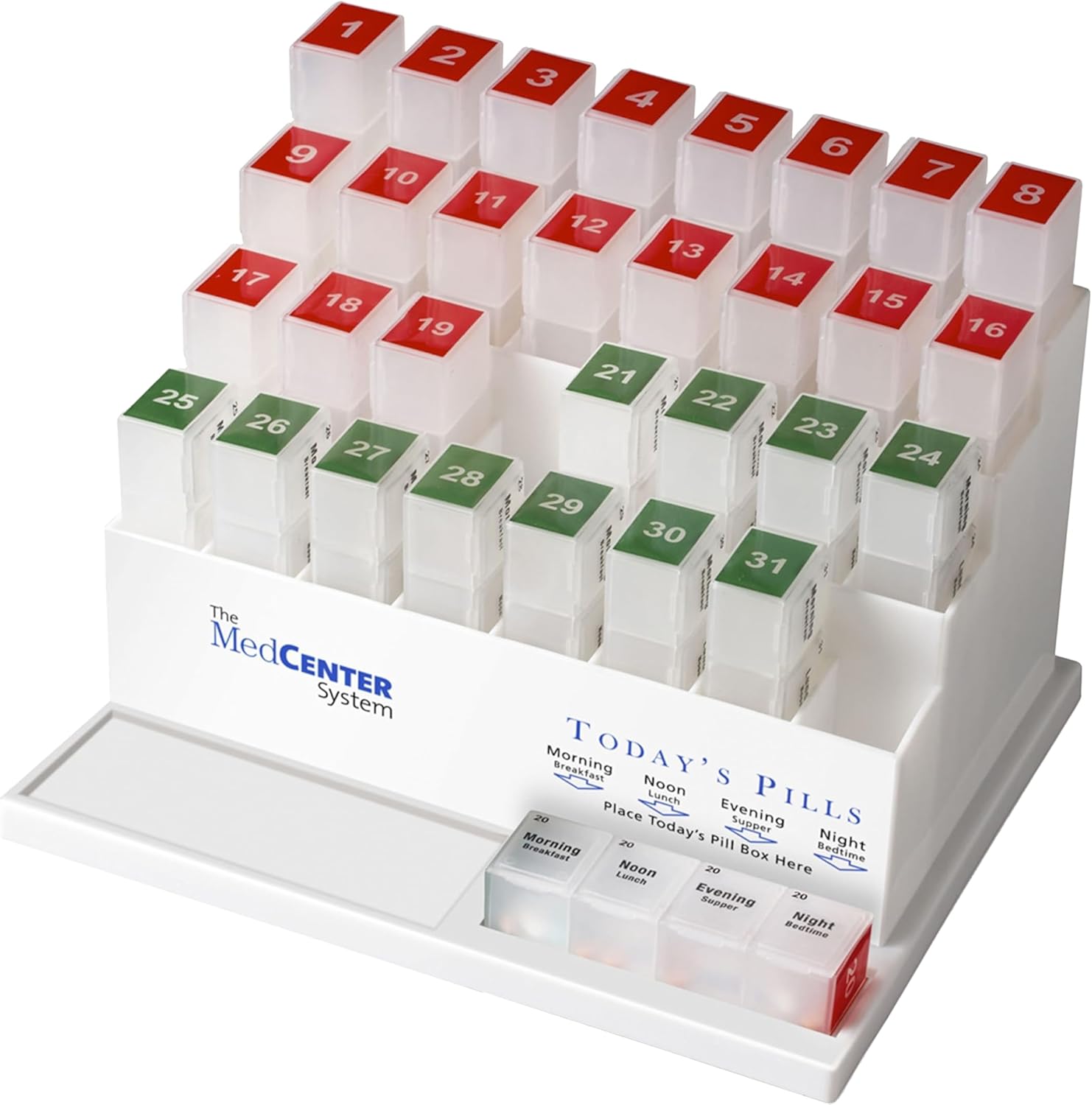 31 Day Pill Organizer, 4 Times a Day, Large K303
