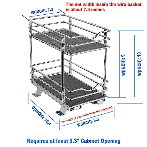 2 Tier Pull Out Spice Rack Organizer Y558897