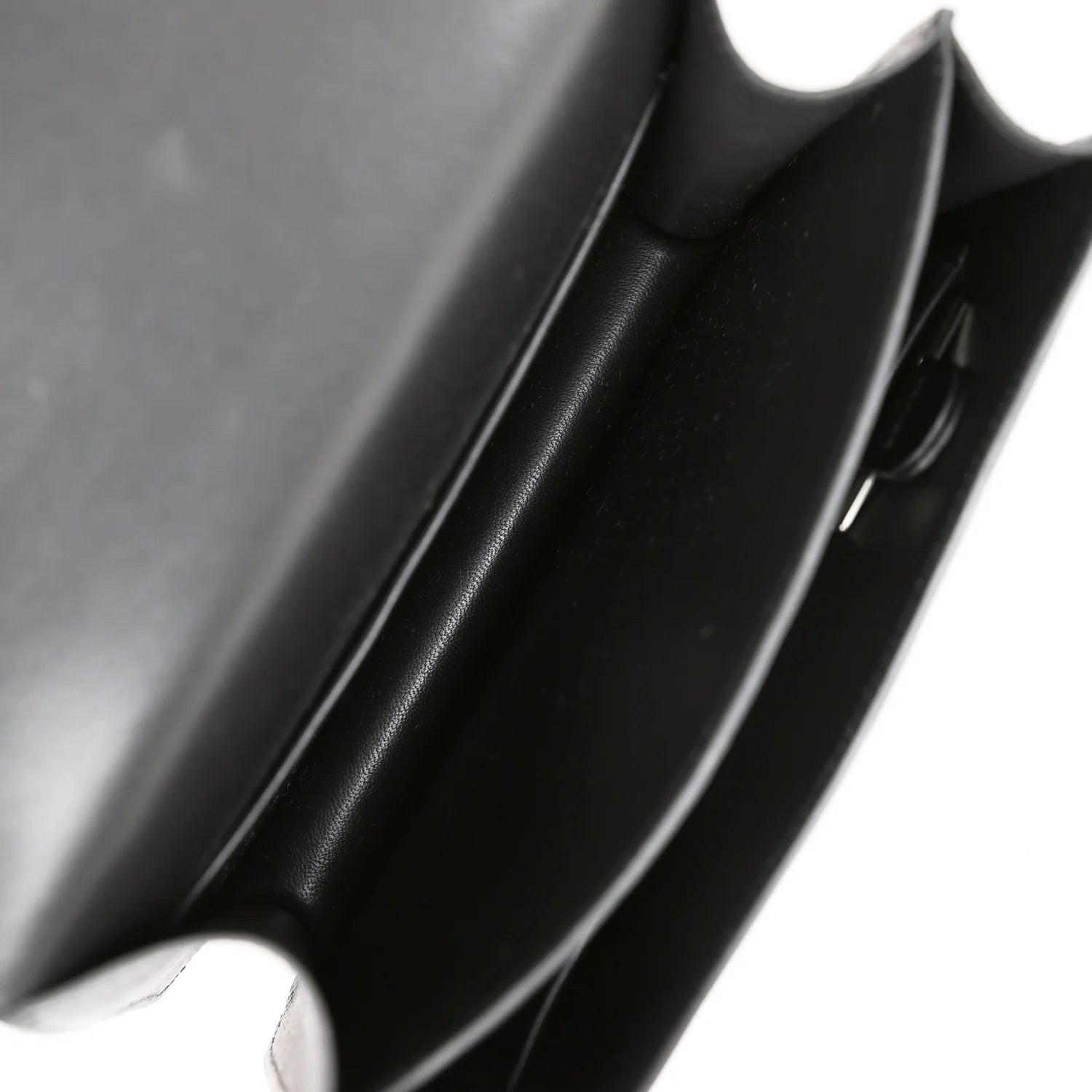 Black Epsom Leather Shoulder Bag P416