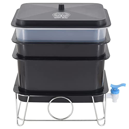 4-Tray Worm Composting Bin Kit with Coco Coir Brick V2621