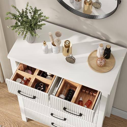 Natural Oak 6 Drawer Wood Dresser T413