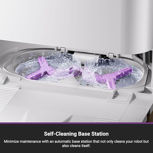 Black Robot Vacuum and Mop with Self Emptying Base G50241