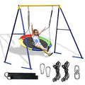 43inch Saucer Tree Swing with A Frame Swing Stand Heavy Duty Metal Frame A53837