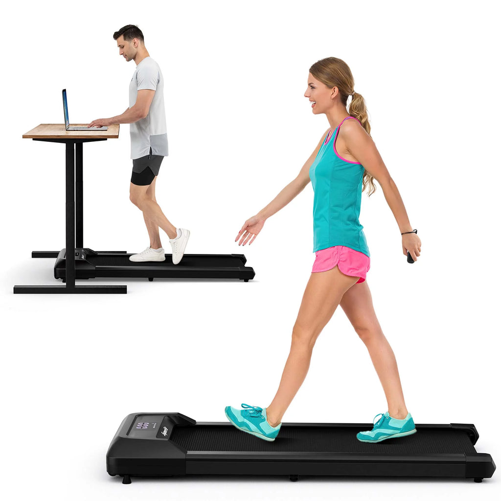 Black Walking Pad Under Desk Treadmill M485