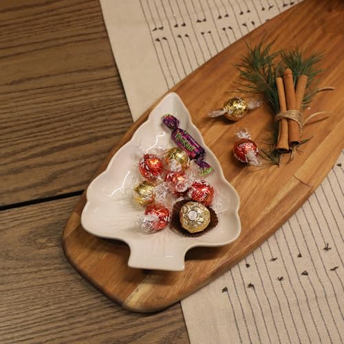 Christmas Tree Shaped Porcelain Dish Serving Tray M88559