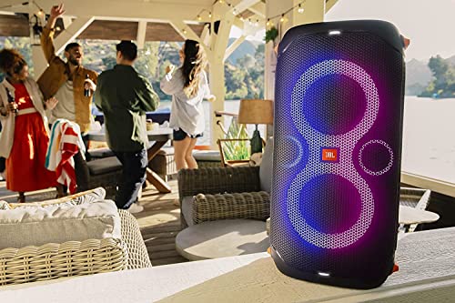 Portable Party Speaker with Built-in Lights - Black L40610