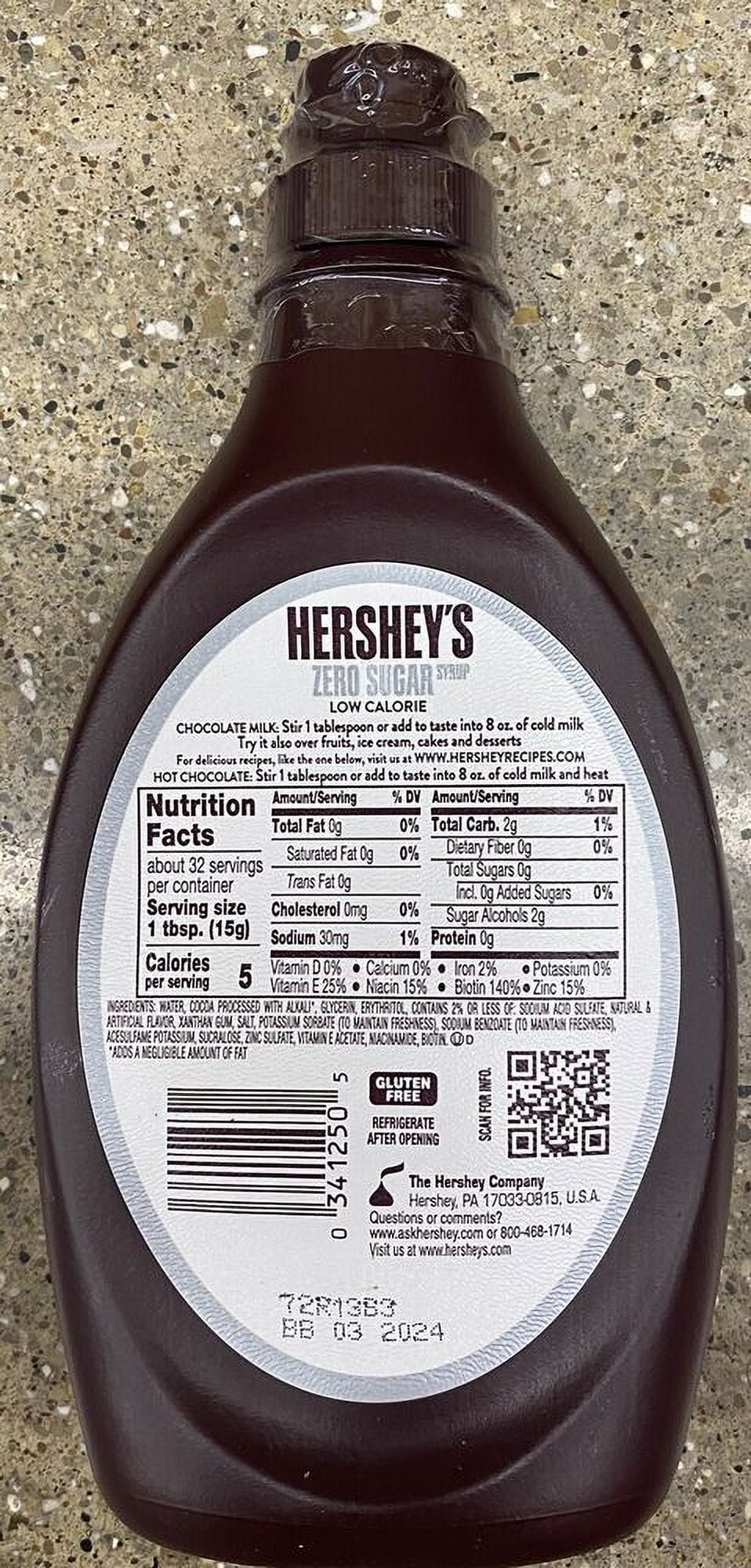 17.5 Oz Zero Sugar Chocolate Syrup Y537