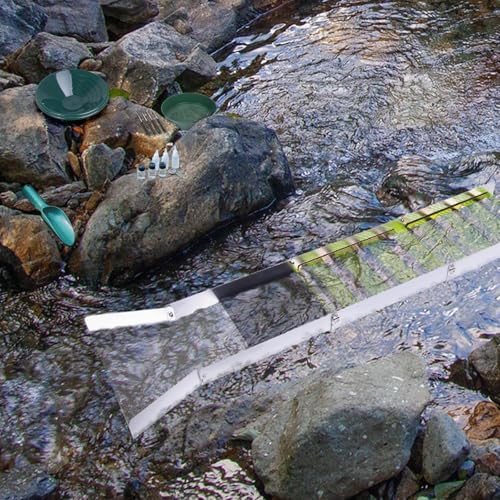 3 in 1 Gold Panning Kit, 50" Folding Gold Sluice Box, 34pcs E35724
