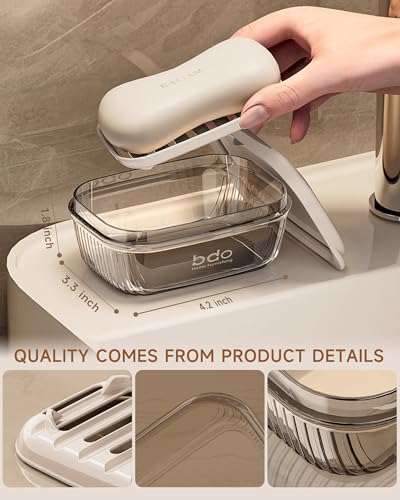 Transparent Leakproof Travel Soap Case with Lid G441