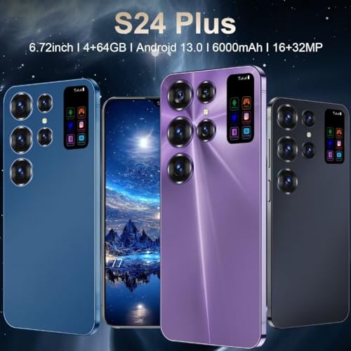 Purple 6.72" 4GB+64GB Unlocked Android Smartphone B80581