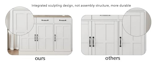 Tall Bathroom Storage Cabinet with Open Shelves and Drawer U461481