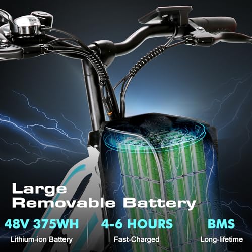 26" 500W Electric Bike with 48V Removable Battery M97464