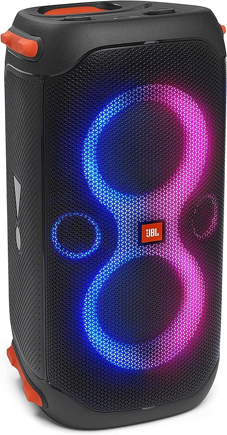 Black Portable Bluetooth Speaker with Built-in Lights K526
