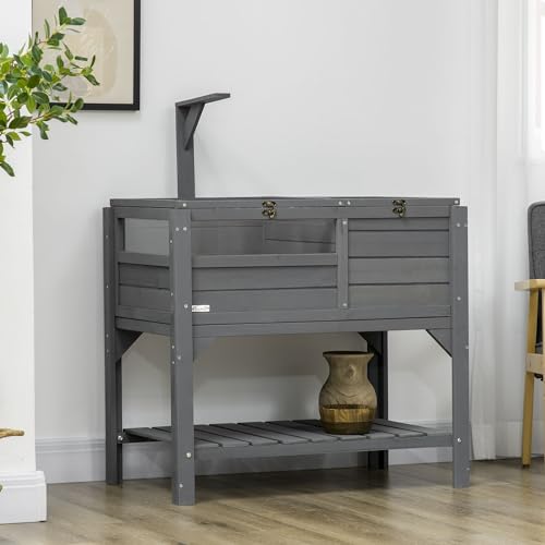 Gray Tortoise Enclosure with Shelf Storage U433612