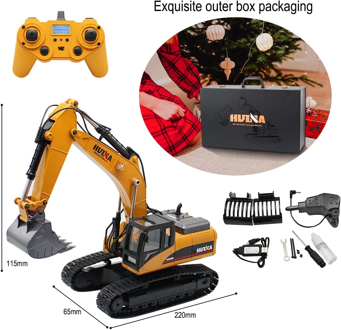23 Channel 1/14 Scale Full Metal RC Excavator S8830