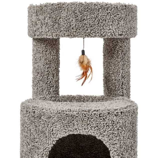 36-in Real Carpet Wooden Cat Tree H5266