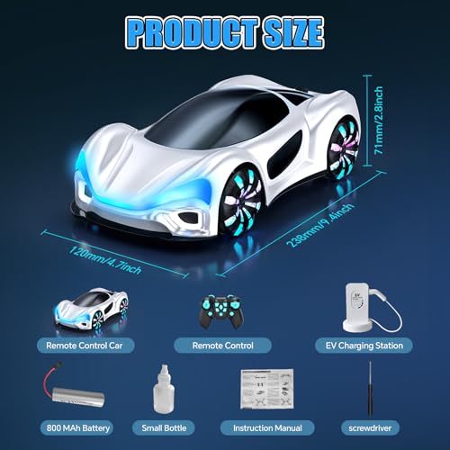2.4GHz RC Drift Car with Cool Lights, Music & Spray Effects J10819