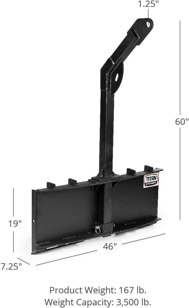 5 FT Tree Boom Attachment, Rated 3,500 LB, Skid Steer Quick Tach X877622
