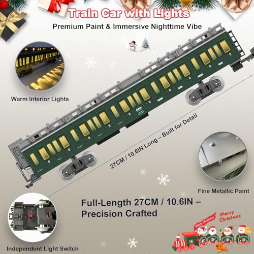 Red Metal Alloy Electric Train Set with Light & Sounds Z4759
