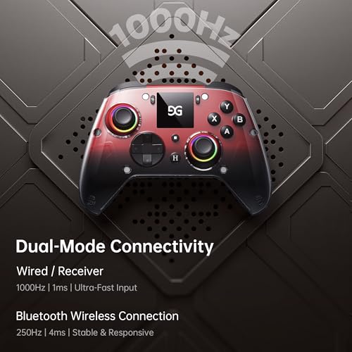 Gray Wireless Gaming Controller with Hall Joysticks Z28694