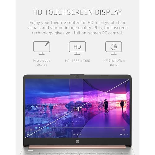 14" HD Laptop Intel Quad-Core Processor 16GB RAM 576GB Storage Black Windows 11 Q550965