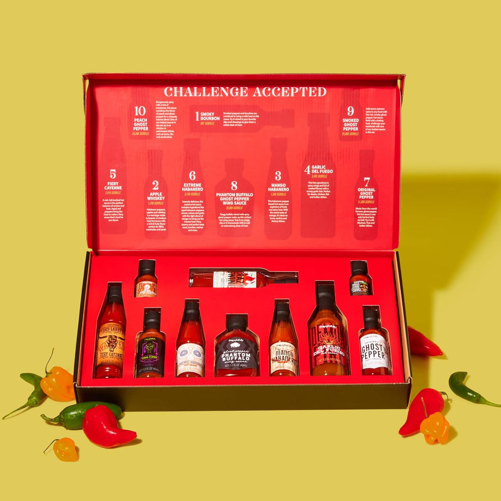 Set of 10 Hot Sauce Variety Pack Z7544