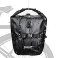 Black 20L Waterproof Bicycle Pannier Rear Seat Bag X14759