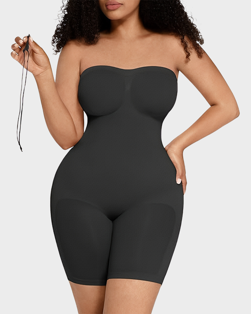 Strapless Slip Shapewear Bodysuit