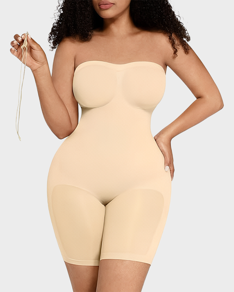 Strapless Slip Shapewear Bodysuit