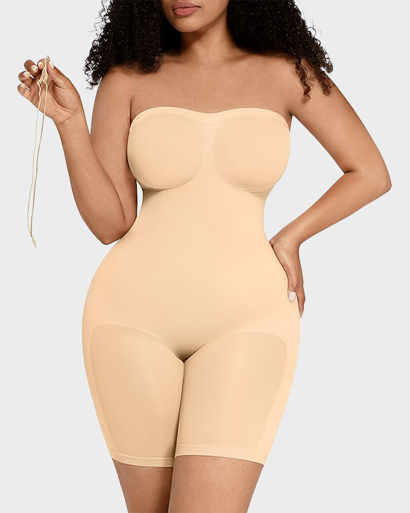 Strapless Slip Shapewear Bodysuit