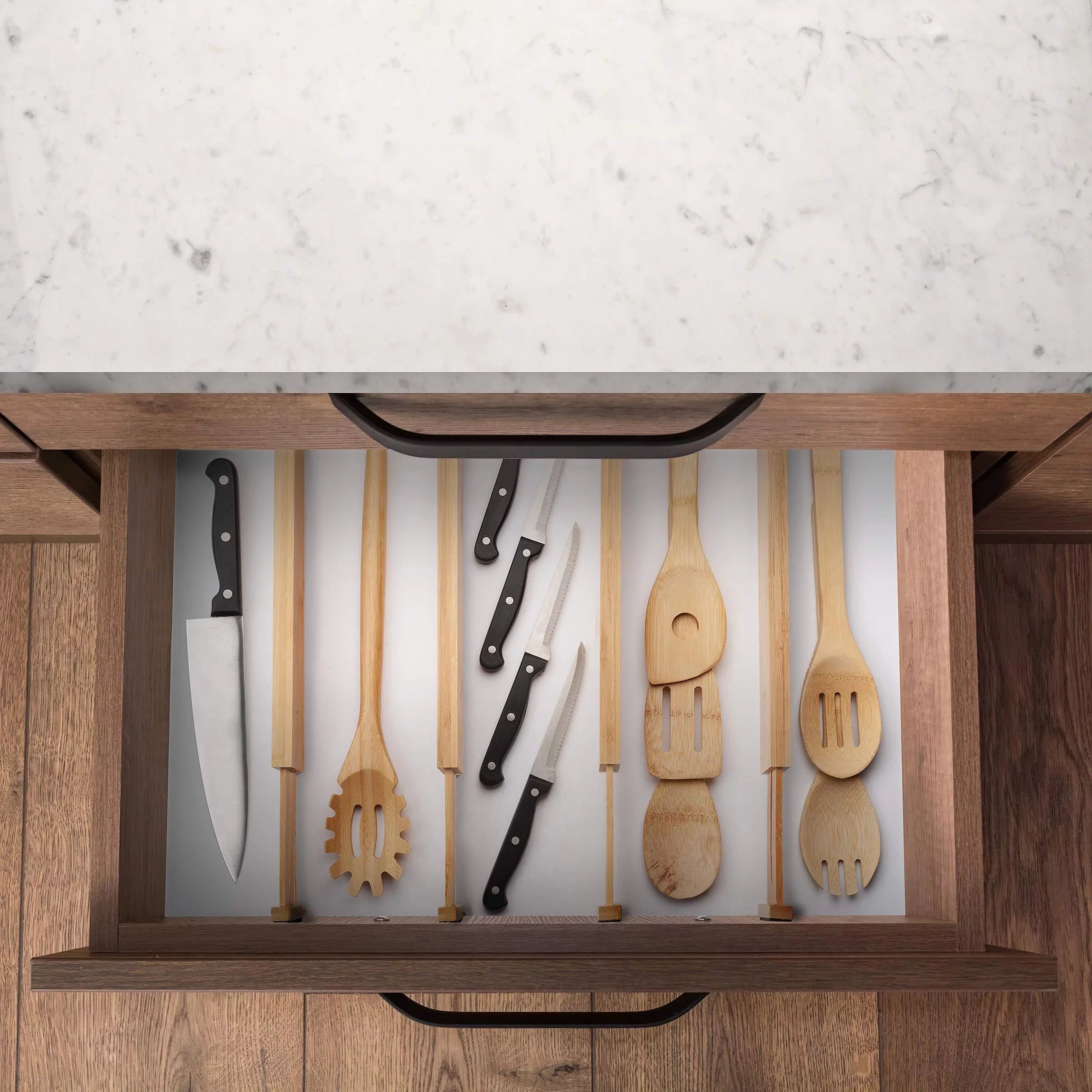 Natural Bamboo Drawer Dividers Y142