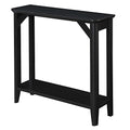 White Hall Table with Shelf B186