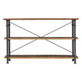 Black Wood Metal Sofa Table TV Stand Console Unit D25530