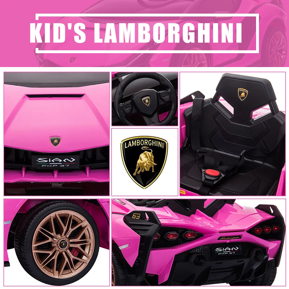 Pink 12V Electric Ride on Car with Remote Control C431061