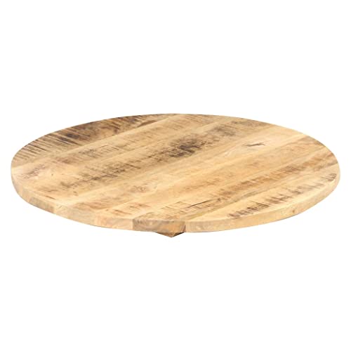 Solid Reclaimed Wood Round Table Top 15.7" J231930