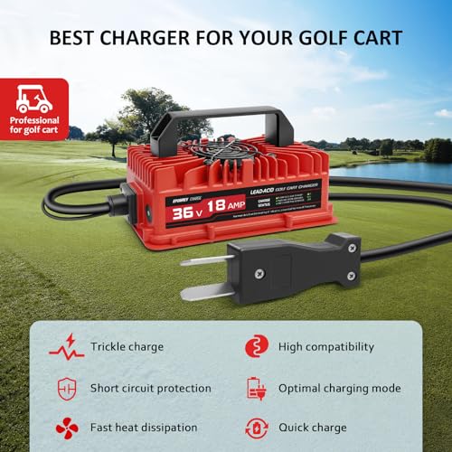 36 Volt 18 AMP Golf Cart Battery Charger with D Style Plug L894650