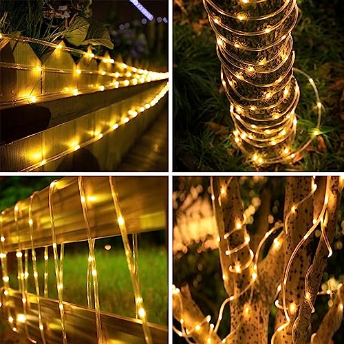 39FT 100LED Outdoor String Lights Clear PVC Tube Fairy Lights H65229