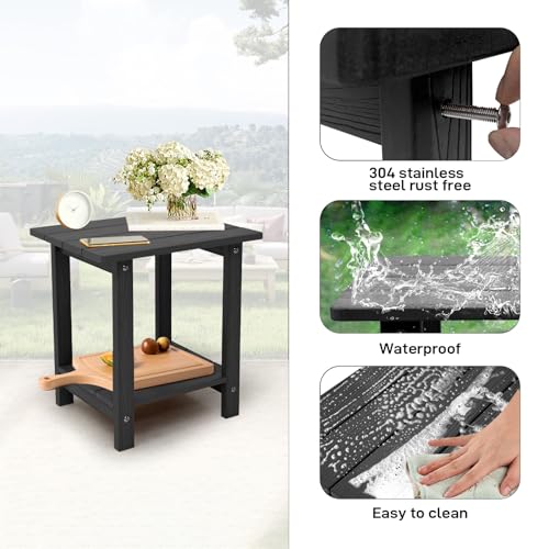 Midnight Blue HDPS Outdoor Side Table W3843