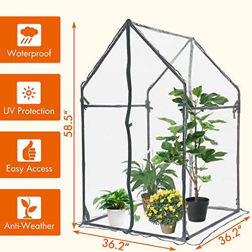 Mini Greenhouse Clear Tent 36.2" x 18.9" x 33.3" A202630