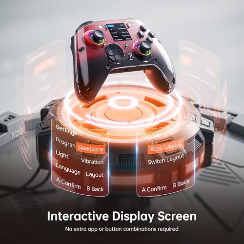 Gray Wireless Gaming Controller with Hall Joysticks Z28694