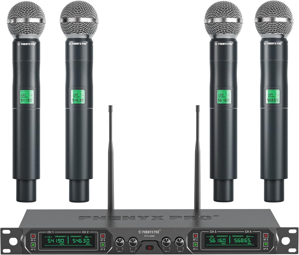 4-Channel UHF Wireless Handheld Dynamic Microphone System N681698