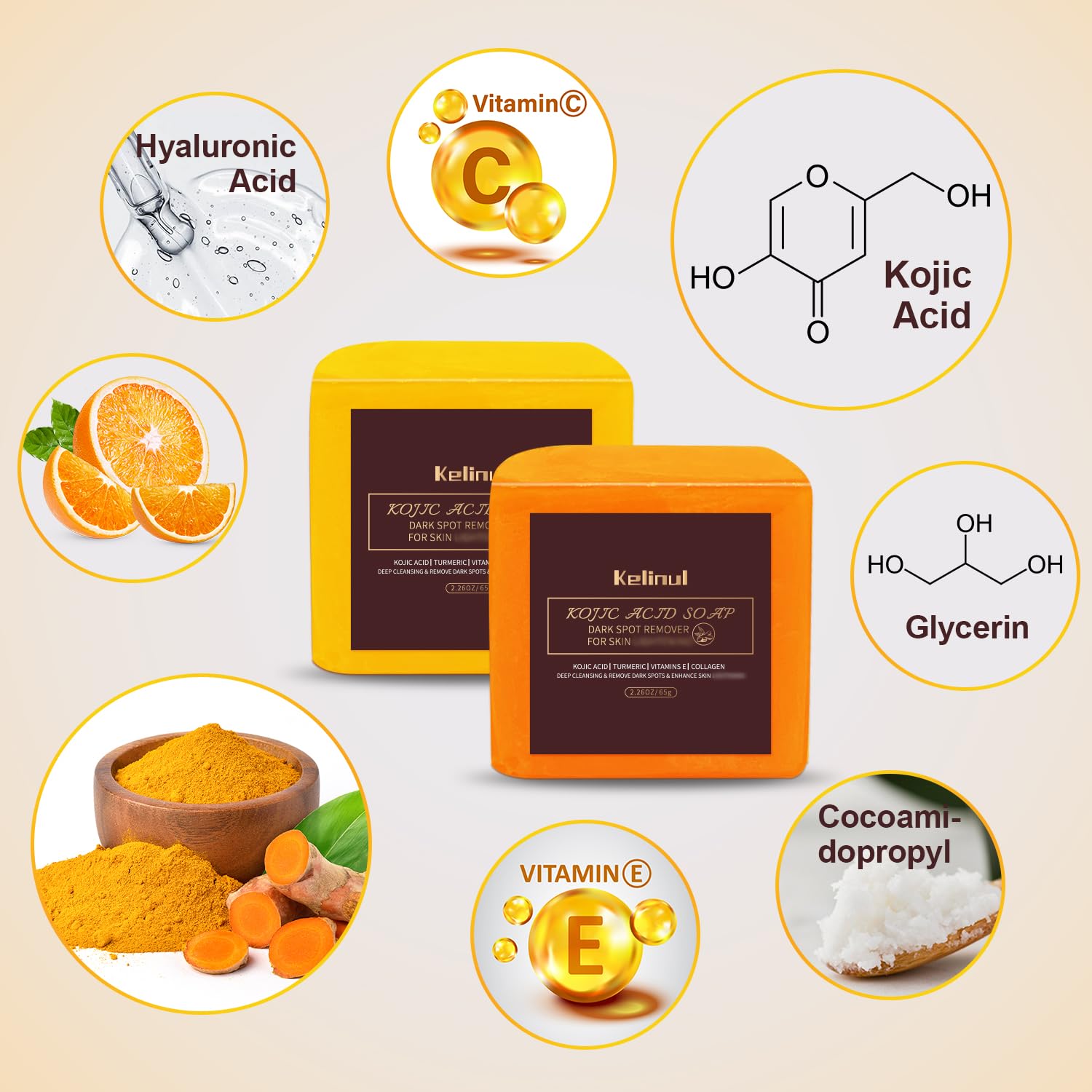 9 OZ 4 Bars Turmeric Soap F82500