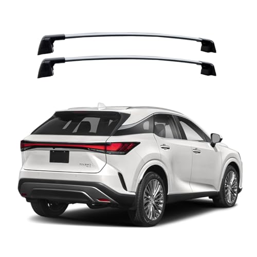 Silver Lockable Roof Rack Crossbars E85068