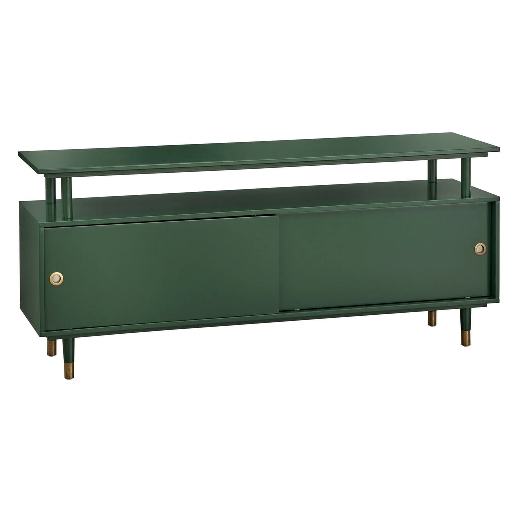 Green Painted Wood TV Stand L1742