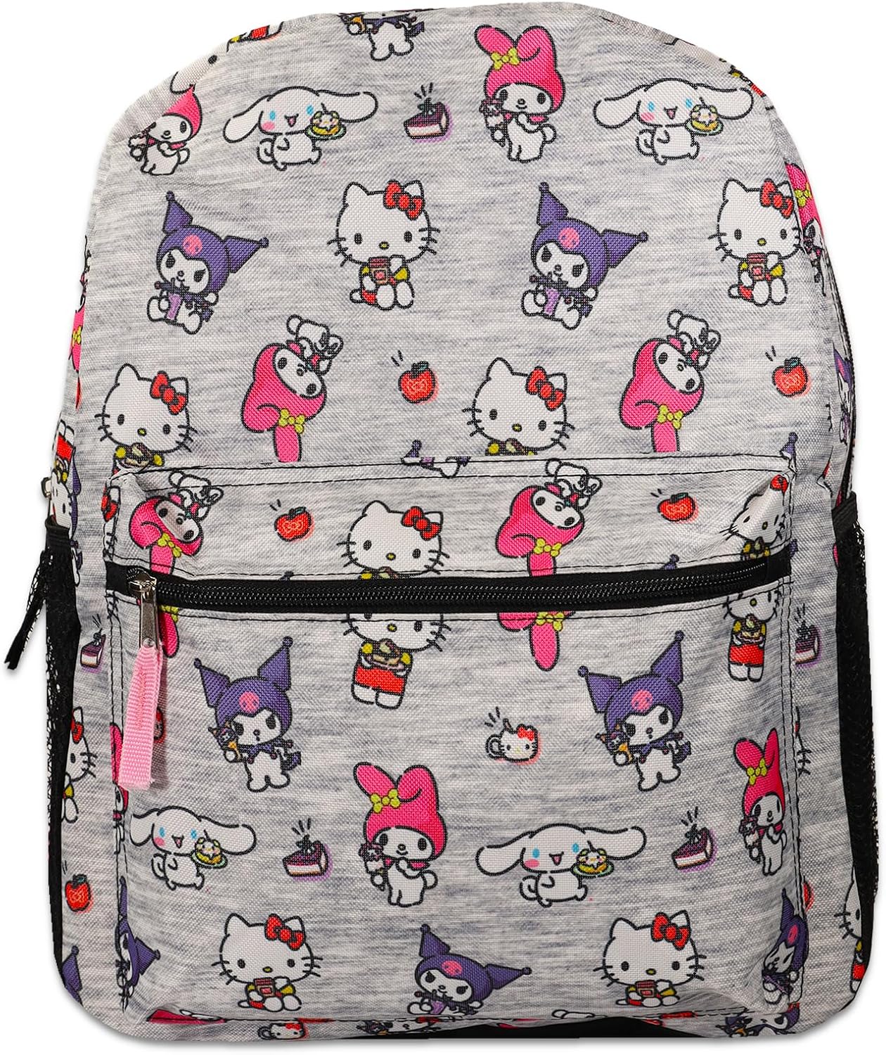 16" Hello Kitty Backpack with Front Pocket and Stickers U862629