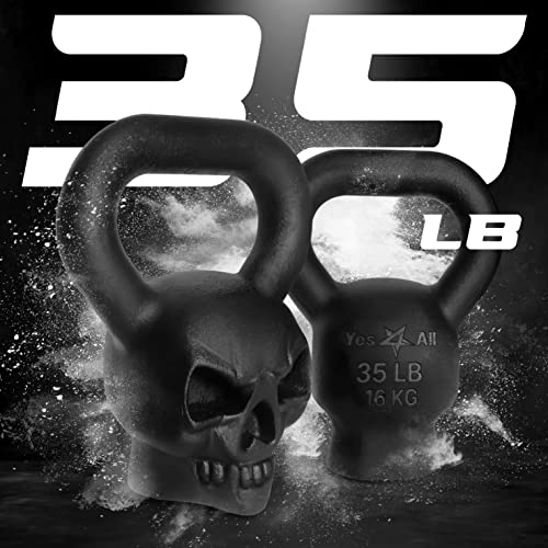 Cast Iron Kettlebell with Anti Slip Powder Coated Handle H9486