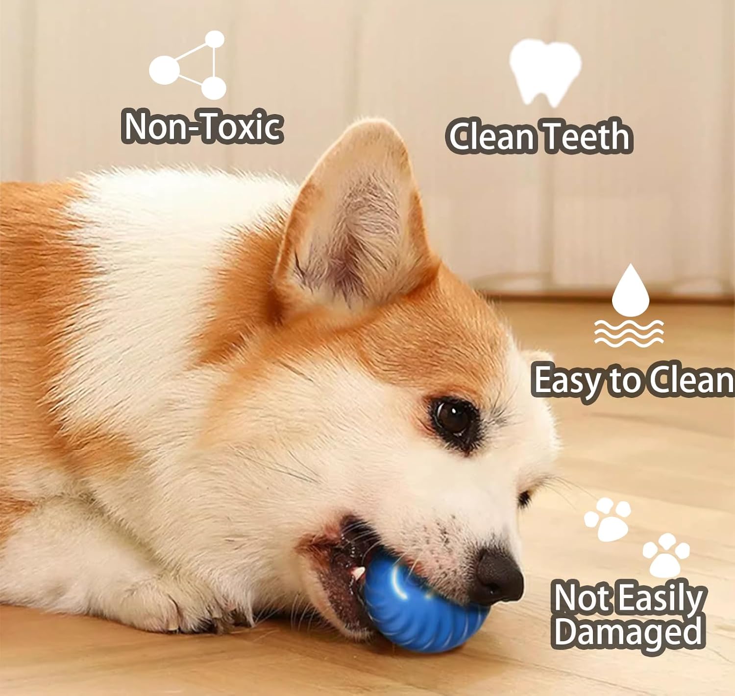 Smart Interactive Dog Toys Ball, Rechargeable, Motion Activated Automatic Rolling Ball B9818