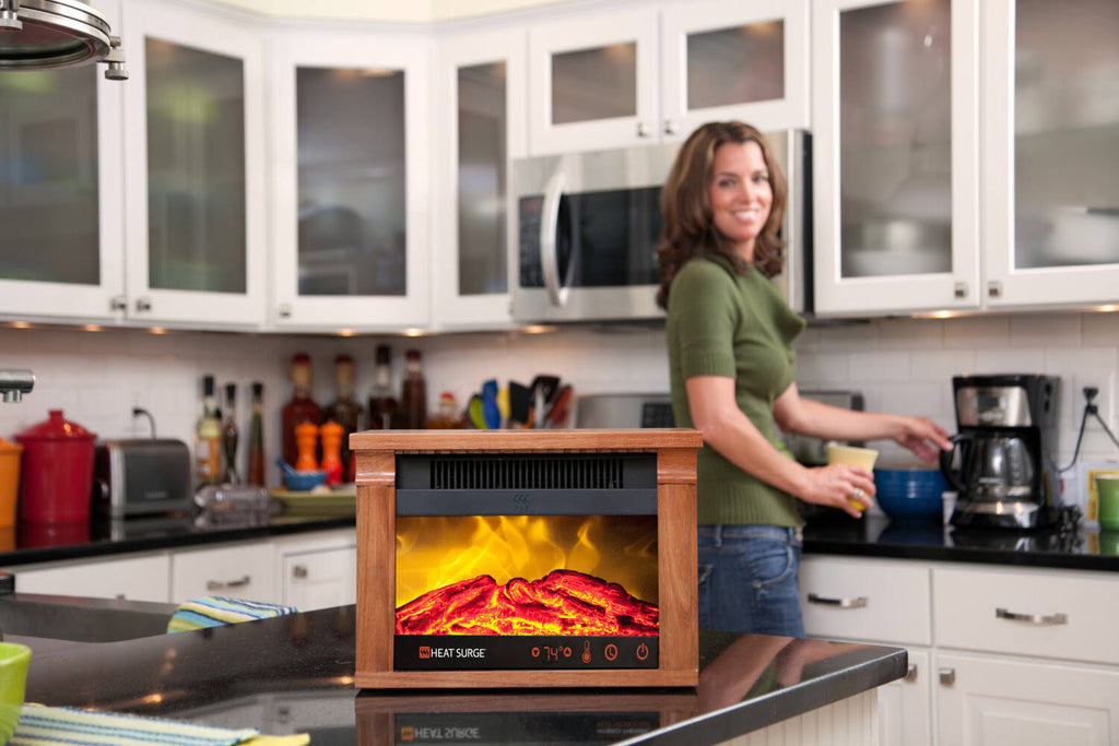 Portable Electric Fireplace Heater with Remote Control Z7462