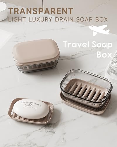 Transparent Leakproof Travel Soap Case with Lid G441