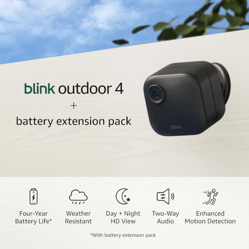 Outdoor 4 Wireless Smart Security Camera with Battery Extension Pack E1102